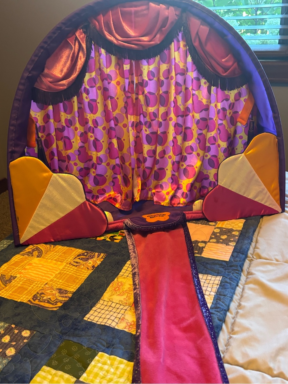 Playstage Theater Curtain Costume Accessory in Purple and Pink